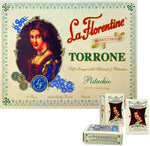 La Florentine soft Italian torrone with whole almonds and pistachios