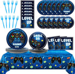 Gisgfim video game party supplies tableware set for 24 guests