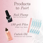 Sanitary disposable nail buffer peel and stick cloth strips for natural nails