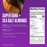 SkinnyDipped vegan dark chocolate almonds individual 0.46 Ounce mini bag close up