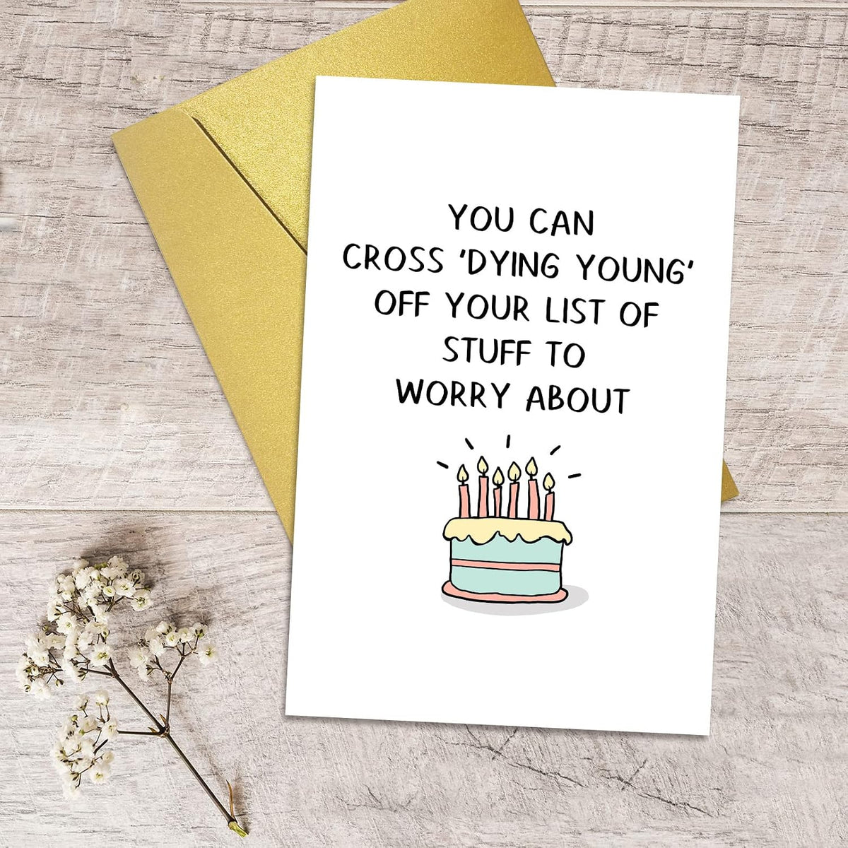 Qiliji humorous greeting card paper texture detail