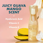 Kopari Golden Sunglaze sunscreen bottle with guava scent indicator