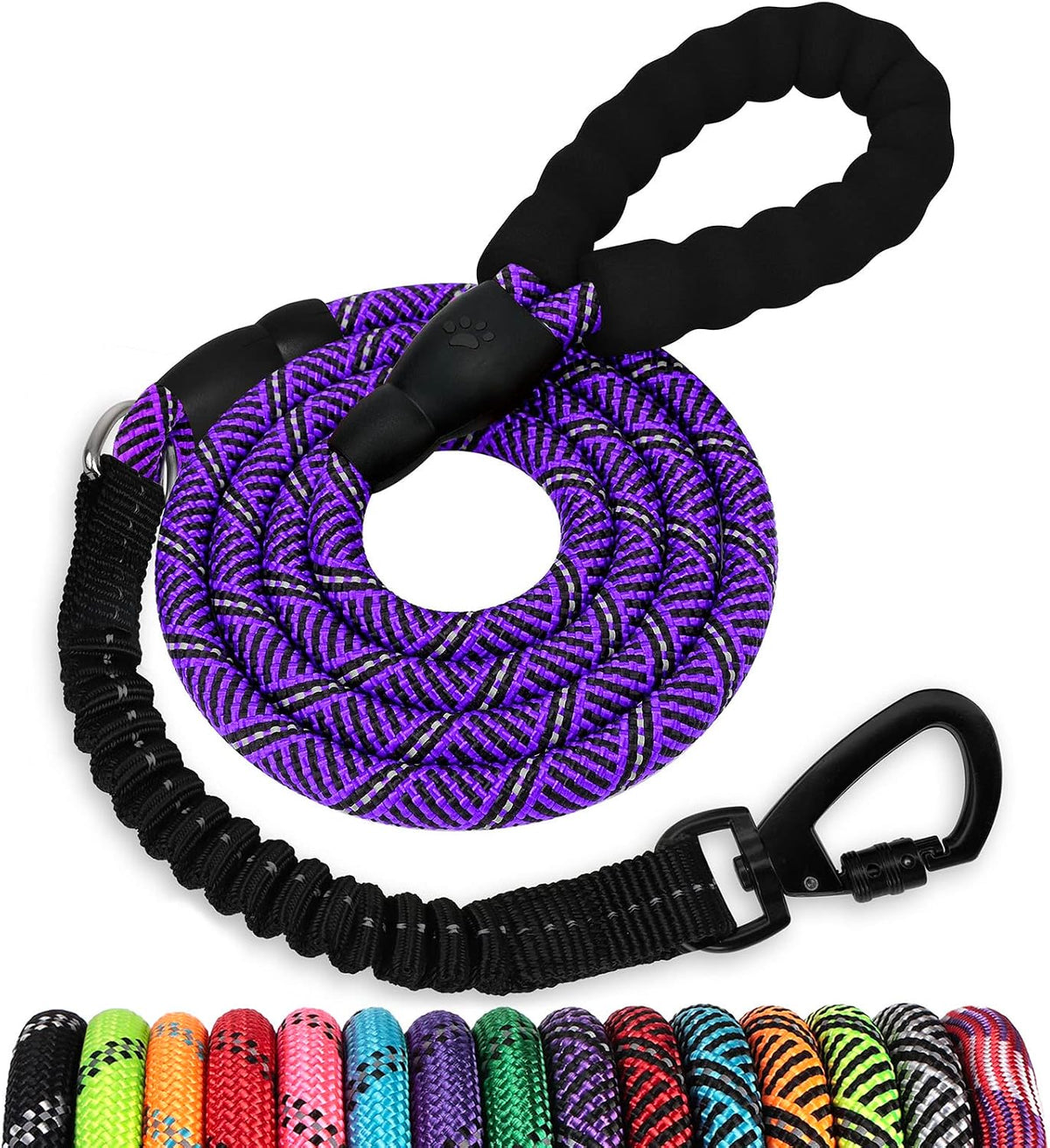 Jenico rope dog leash front view