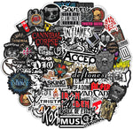 BulbaCraft legendary rock band stickers front view collection