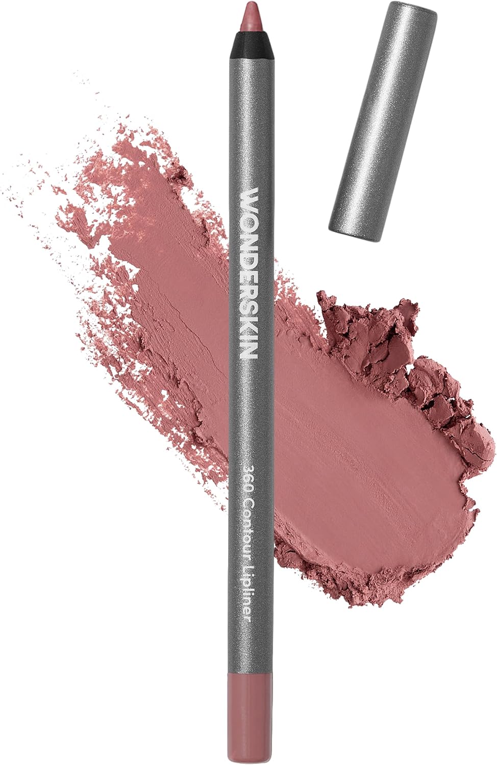 Wonderskin 360 Contour Lip Liner Pencil front view showcasing the Blush shade.