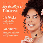 Grande Cosmetics brow serum tube next to outer box