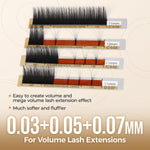 LASHVIEW 0.20 Thickness Silk D Curl Fake Eyelash Extensions Mixed Tray 8-15mm Natural Thick Lashes Individual Semi-Permanent Eyelashes Application for Professional Salon Use - Image 8