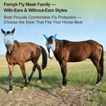 Fornyk horse fly mask large size product packaging view