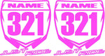 Just Ride Motocross Number Plate Replica Decal Stickers YZ outdoor durability view