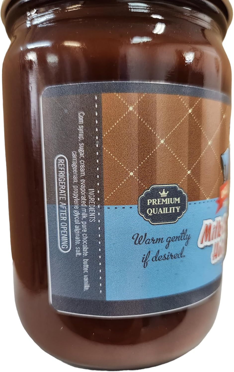 Authentic American imported hot chocolate fudge dessert topping