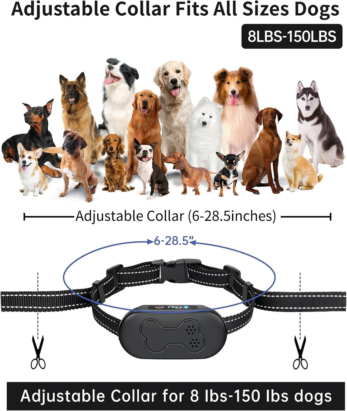 Asrcs remote control and two dog collars set