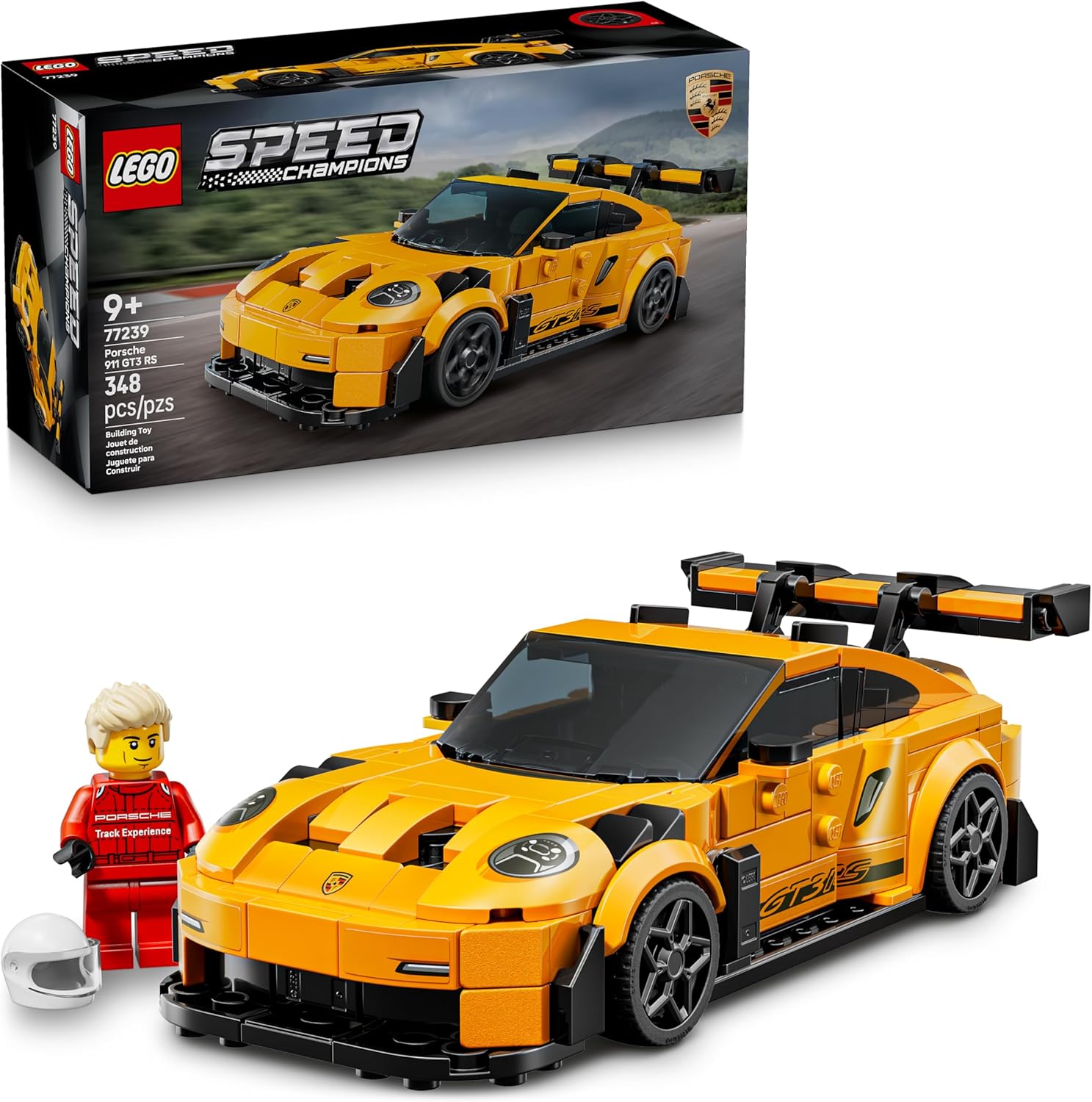 Lego Speed Champions Porsche 911 GT3 RS front view model