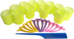 Kamay's Small Size Hair Rollers Curlers Self Grip Holding, For Hairdressing, Design Gripping Sticky Cling Style For DIY Or Salon (25mm/1" 12PCS) Random Color - Image 13