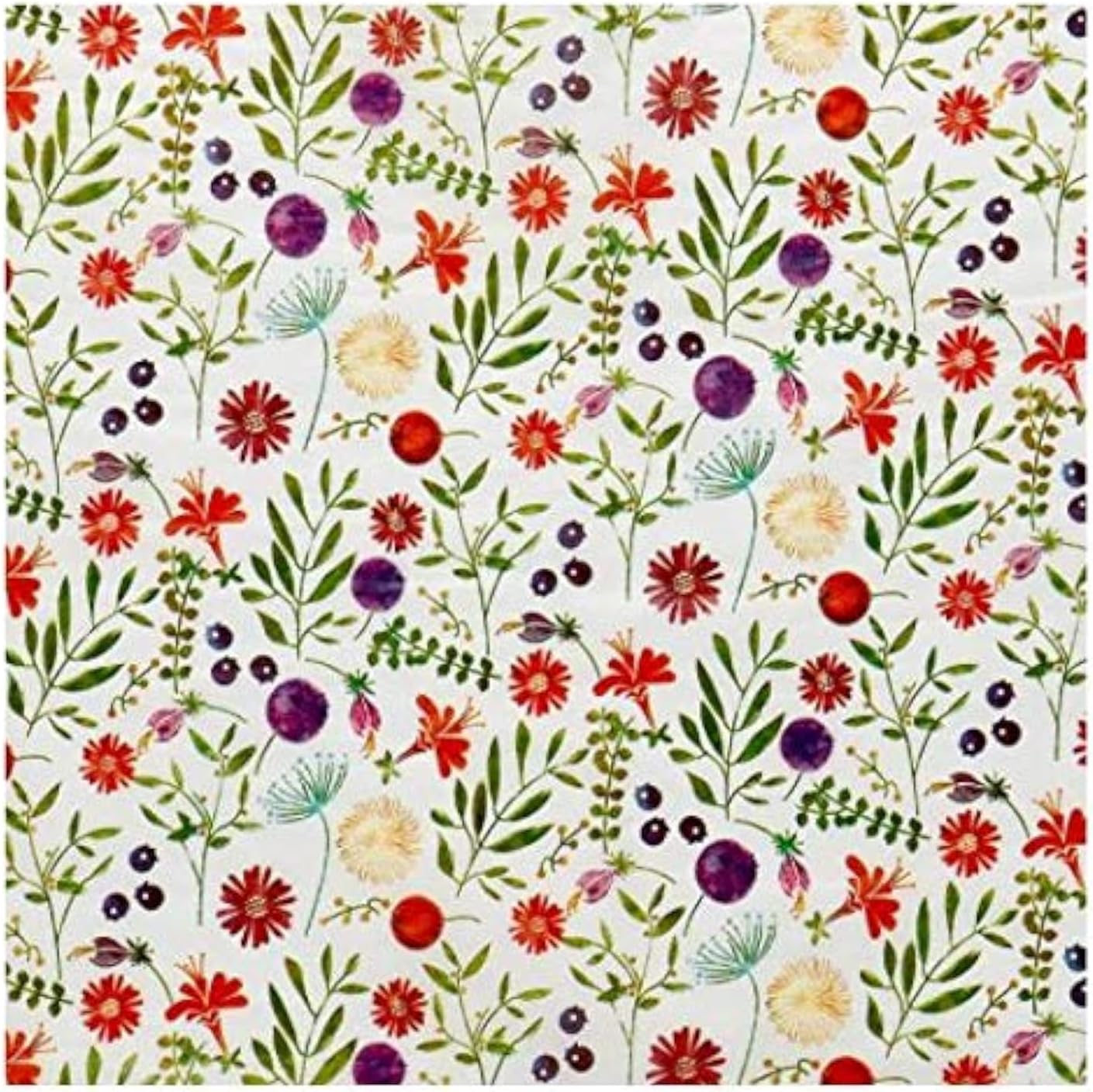 Westmon Works Spring Flowers Floral Tissue Paper front view floral gift wrap sheets