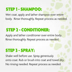 Full packaging of imported pet supplies kit for undercoat hair reduction and healthy skin