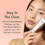 Cruelty free and clean beauty certification on Rael skincare packaging.