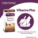 Amber NaturalZ Vibactra Plus amber glass bottle with precise liquid dropper tool