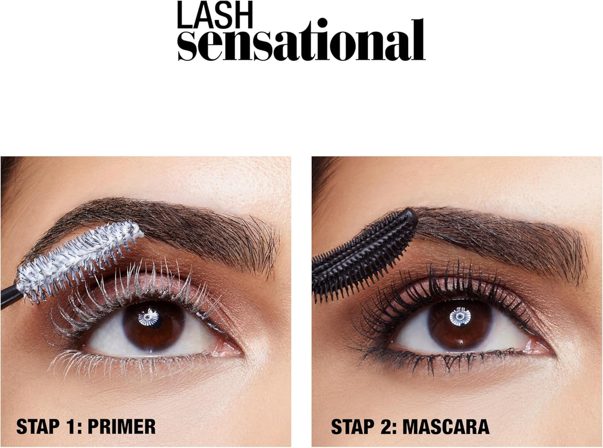Professional eye makeup look using Maybelline Lash Sensational Mascara