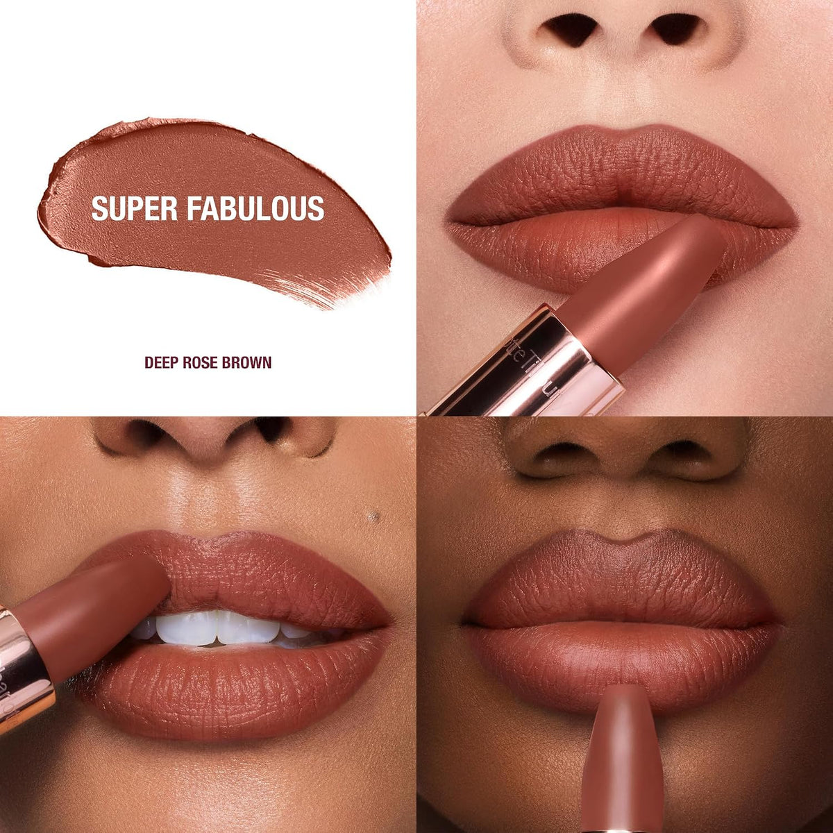 Charlotte Tilbury Matte Revolution long lasting matte lipstick tube open