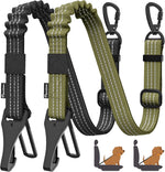 Pawaboo 2Pack Dog Seatbelt for Car,3-in-1 Dog Car Seat Belt Bungee,Shockproof Dogs Tether for Cars with Buckle&Hook Latch, Adjustable Reflective Dogs Cars Harness Leash with 360 degrees Lockable Buckle,Black - Image 10