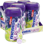 Mentos sugar free mint gum ingredients list on bottle back
