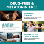 Nutraharmony relaxation formula bottle showing purity certifications