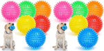 VITEVER 3.5" Squeaky Dog Toy Balls (6 Colors) Puppy Chew Toys for Teething, BPA Free Non-Toxic, Spikey Dog Balls for Medium, Large & Small Dogs, Durable Toys for Aggressive Chewers - Image 9
