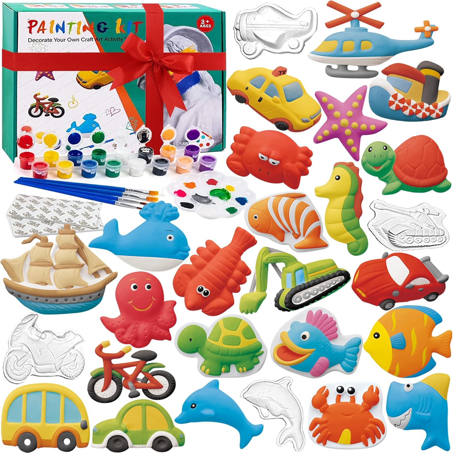 Kodatek 80 piece arts and crafts set front view of packaging