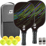 GARYE Pickleball Paddles Set of 2/4, USAPA Approved Carbon Fiber Pickleball Set, Lightweight Pickle Ball Rackets 2/4 Pack with 6 Balls, 1 Bag, Pair of Grip Tapes, Pickle Ball Paddle for Men and Women - Image 12