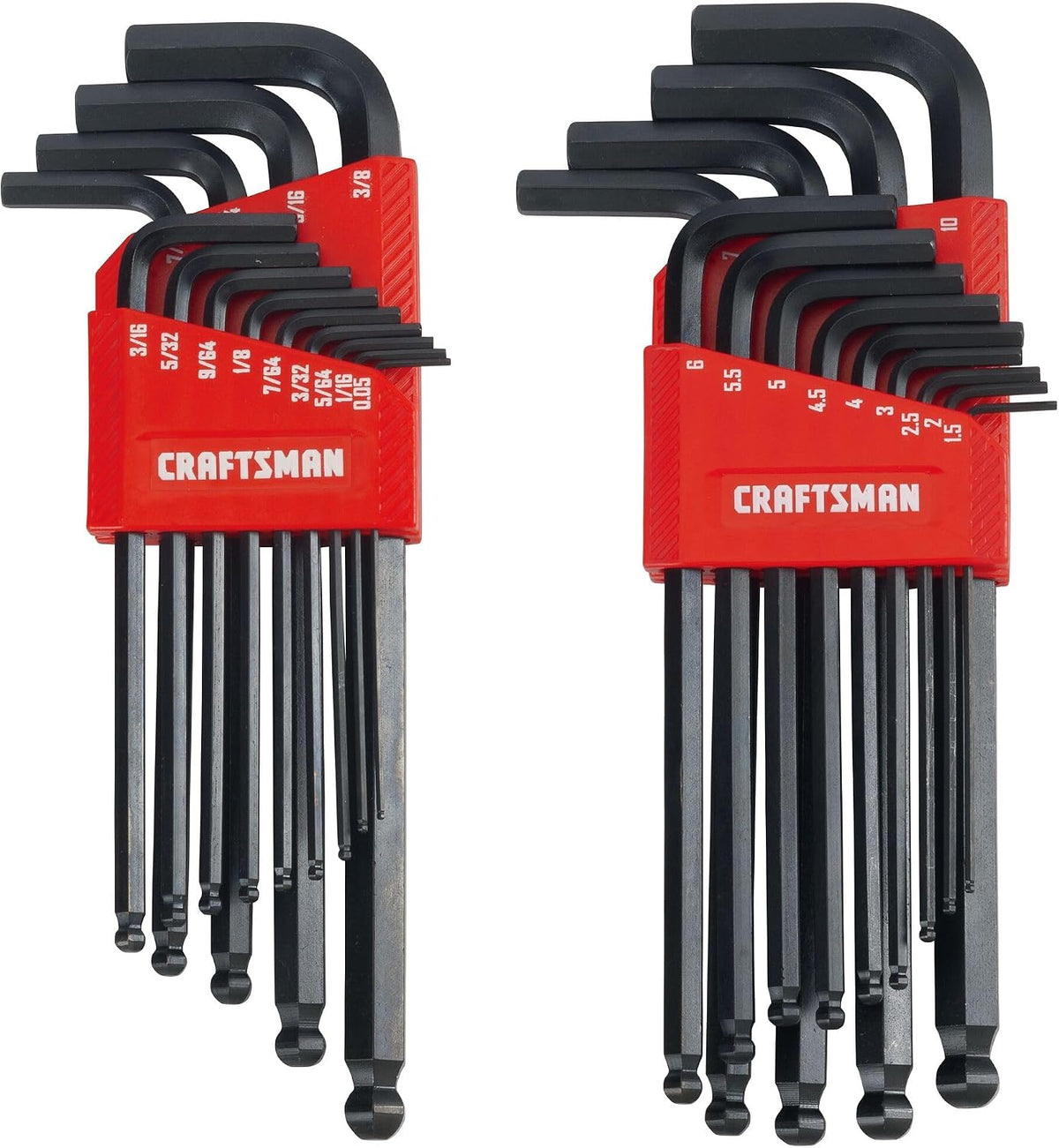 Craftsman ball end hex key set front view