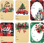 120 PCS Self Adhesive Christmas Gift to from Stickers | 2 x 3 inch, 15 sheets with 8 holiday designs, writable name labels for presents, favor bags, stockings and crafts - Image 10