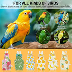 USA imported Telooco parrot diaper kit package contents for Indian bird owners