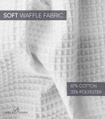 Boca Terry cotton blend waffle robe sleeve design