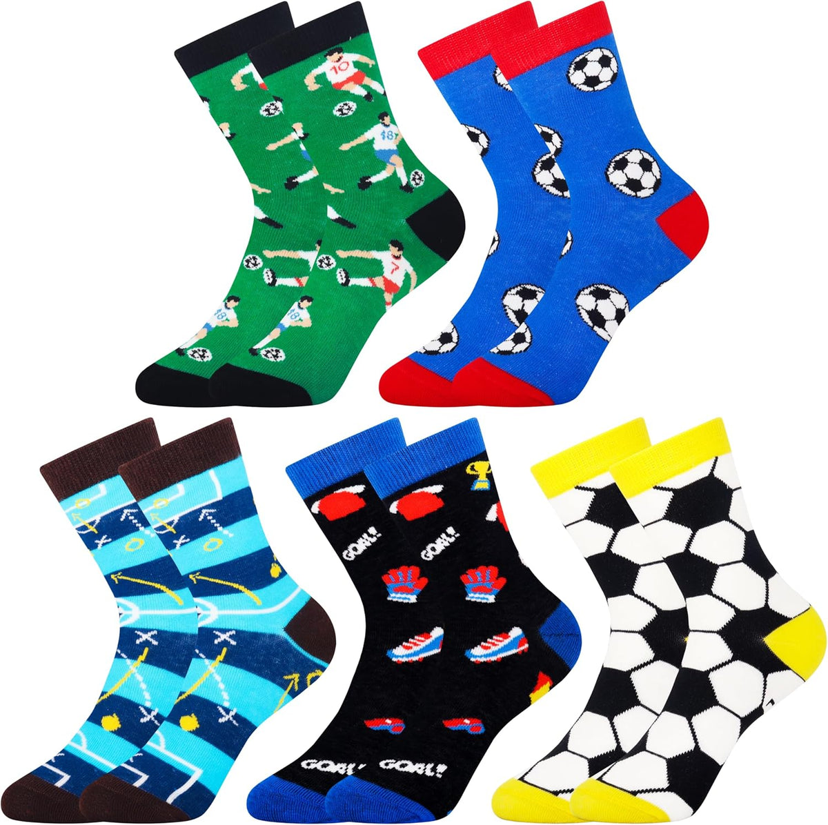 Belloxis sports crew socks angled lifestyle shot