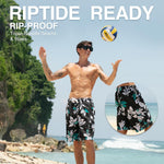 Kanu Surf mens barracuda swim trunks back view