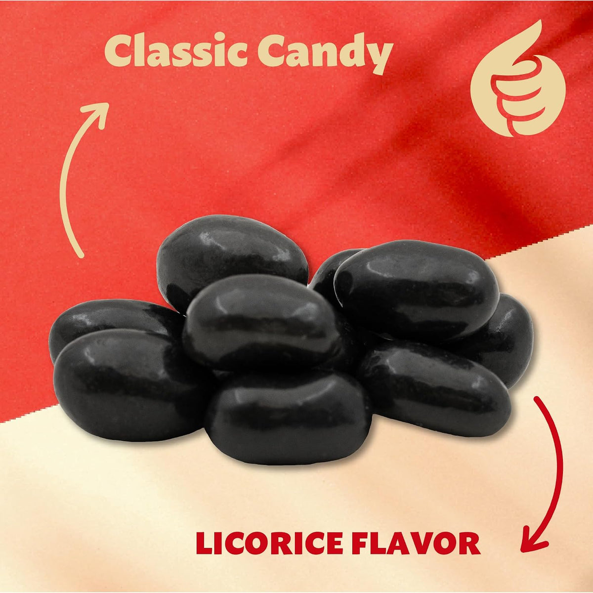 Authentic USA imported Black Tie Mercantile licorice candy bag