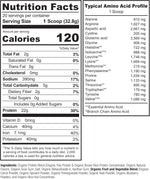 Naturelo vegan protein powder scoop and powder texture