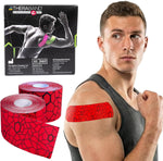 THERABAND Kinesiology Tape, Knee, 2'' X 103.3 Foot Bulk Roll, Black/Black | Latex-free kinesiology tape for knee, shoulder and athletic taping, with XactStretch application indicators - Image 14