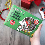 Thrive Brands Peanuts Snoopy Mini Candy Canes individually wrapped candies for stocking stuffers