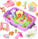 Carolart Pet Sensory Container and Sandbox set front view