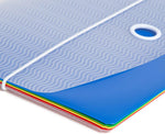 Smead poly wall file folder open displaying cascading pockets