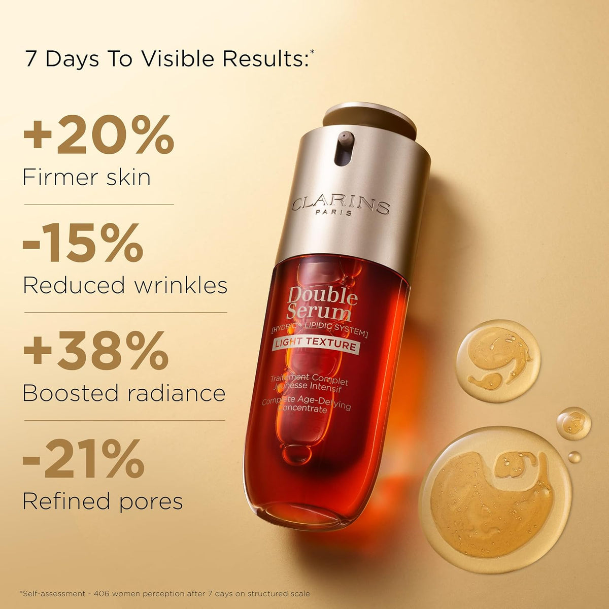 Radiance Clarins Double Serum Light Texture pump dispenser mechanism