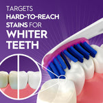Oral-B soft toothbrush flexible head close up