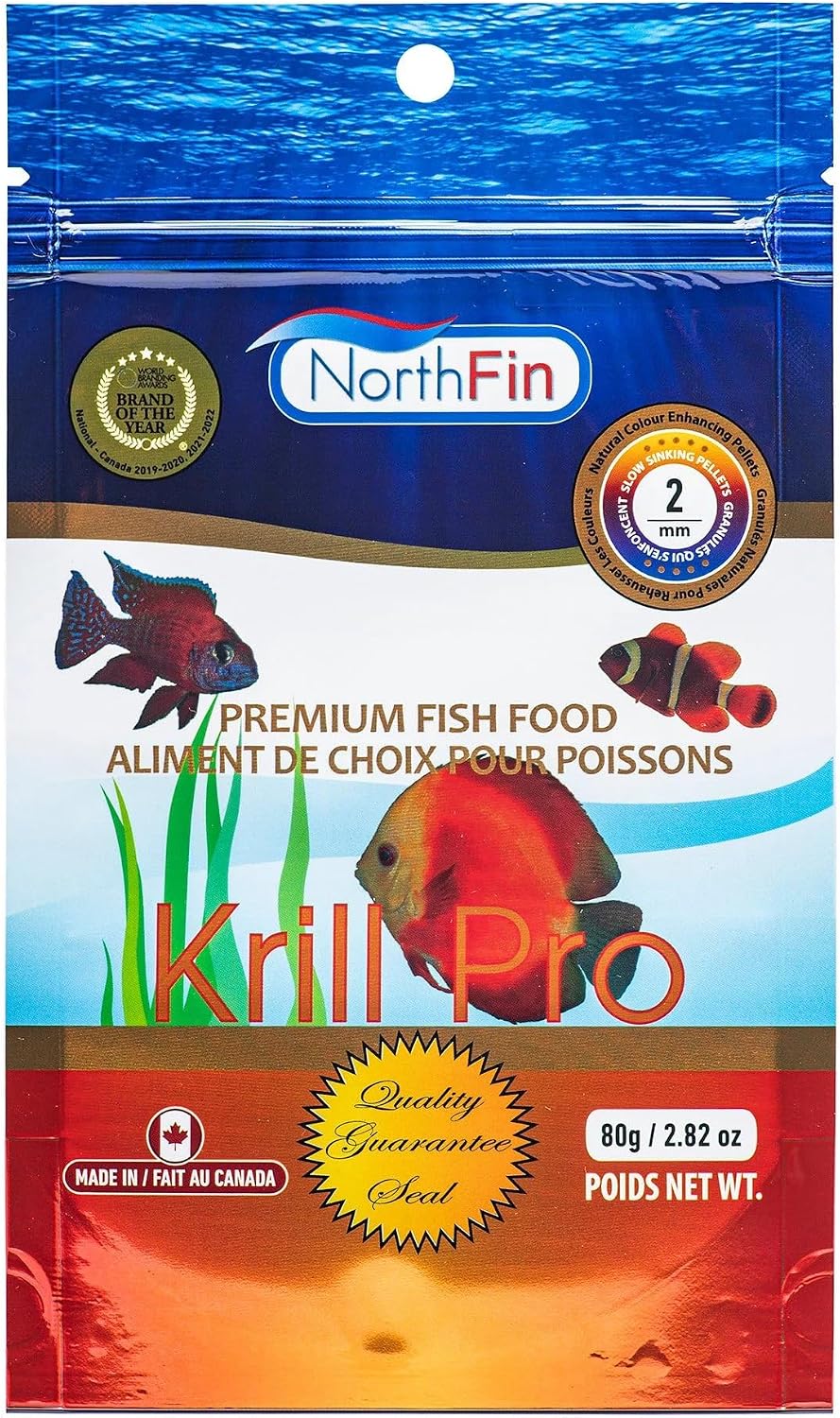 Northfin Krill Pro fish food front view packaging