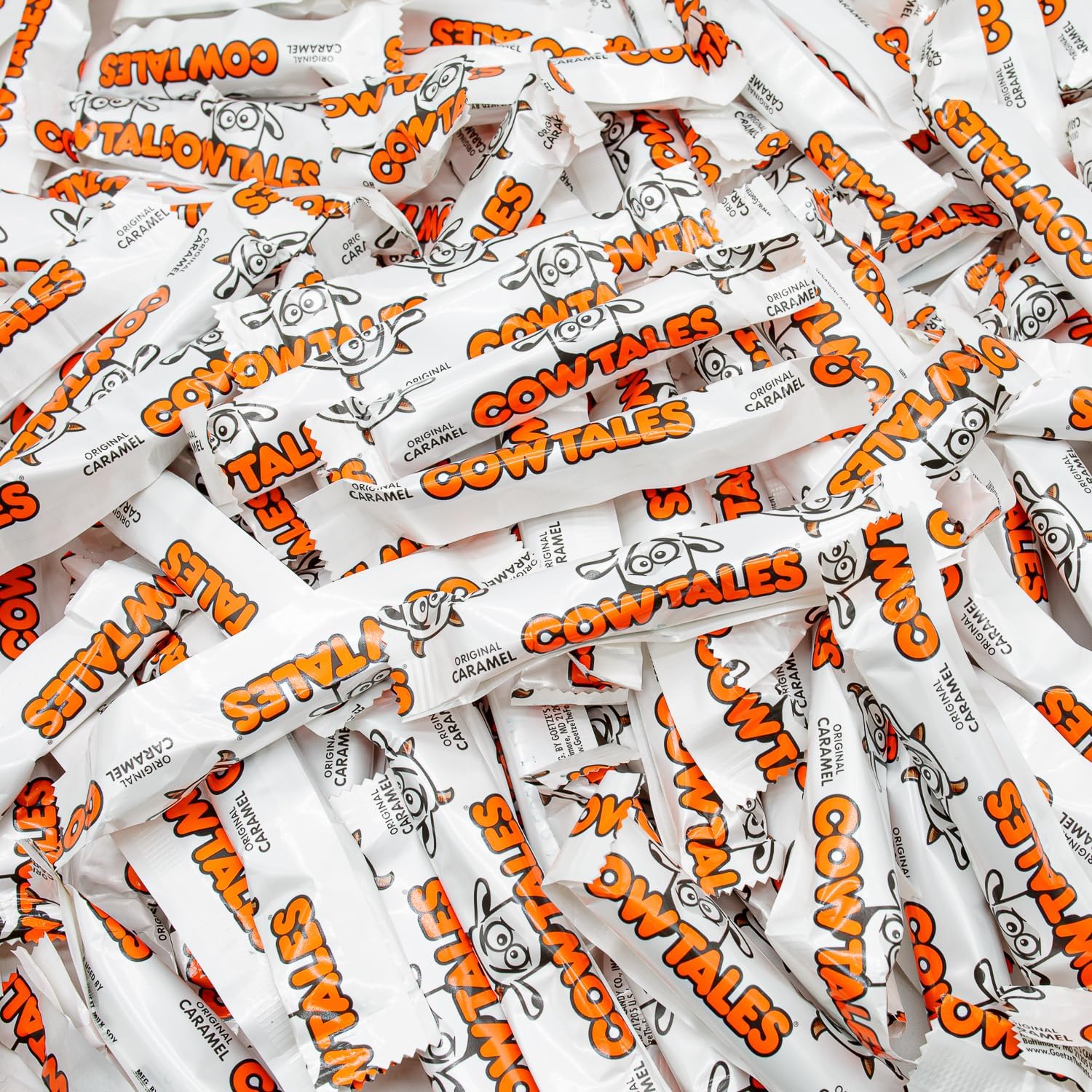 Fusion Sweets And Snacks Caramel Candy Vanilla front view of the resealable bulk bag containing soft and chewy treats.