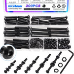 mxuteuk M2 Screws Assortment,M2 x 4/6/8/10/12/16/20mm Hex Socket Head Cap Screws Bolts Nuts Kit, 520PCS 12.9 Grade Alloy Steel Assorted Screws Small Metric Screws Suitable for 3D Printer DIY - Image 12