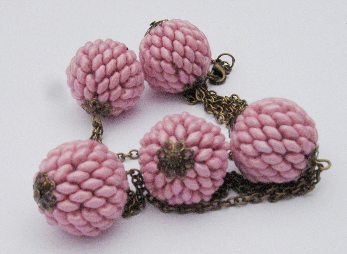 Handmade jewelry sample crafted with Jet Black SuperDuo beads