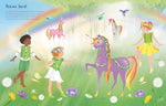 Usborne Sticker Dolly Dressing Rainbow Unicorns perforated sticker sheets