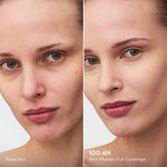 Clarins liquid foundation bottle cap removed showing pump applicator