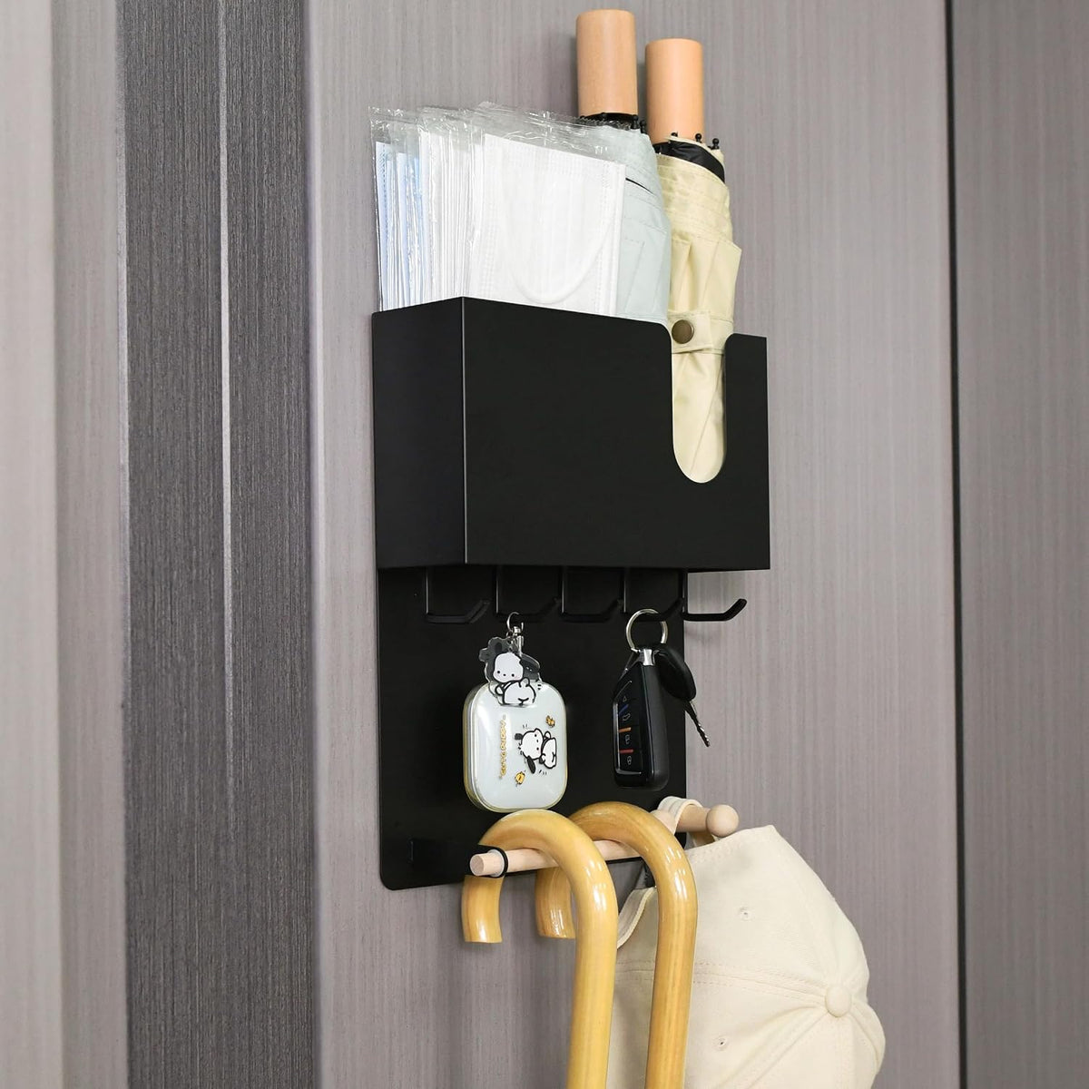 Advezo modern entryway decor organizer full setup